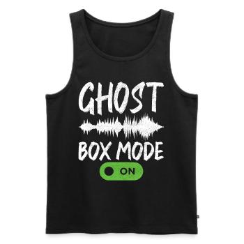 Enquêteur paranormal Chasse aux fantômes - Débardeur bio Premium Homme - noir - Devant - Michal (187cm)