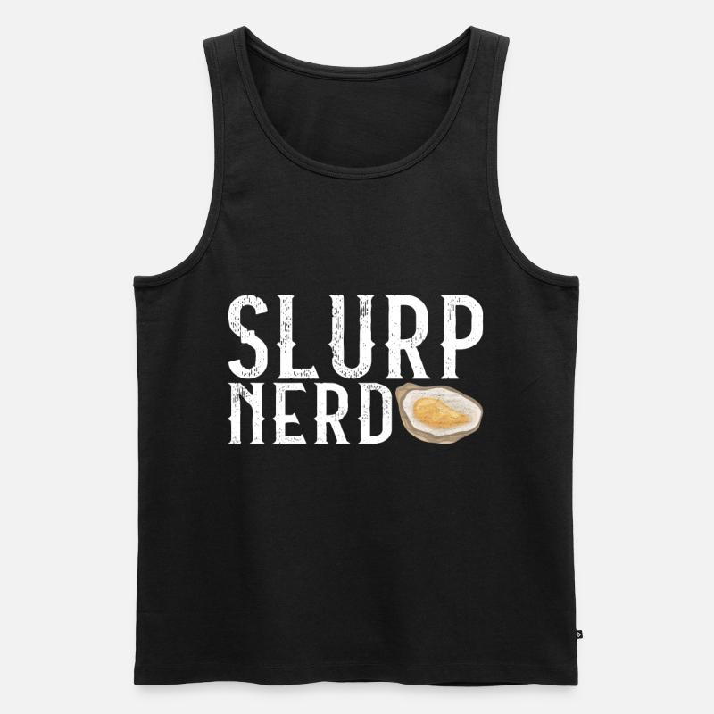 Austern Austernliebhaber - Männer Premium Bio Tank Top - Schwarz