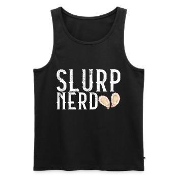 Austern Austernliebhaber - Männer Premium Bio Tank Top - Schwarz - Vorne - AI Model Male 178 light (178cm)