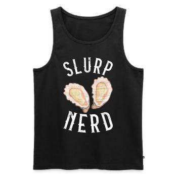 Oysters Oyster Lovers - Men's Premium Organic Tank Top - black - Front - Michal (187cm)