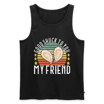 Oysters Oyster Lovers - Men's Premium Organic Tank Top - black - Front - Michal (187cm)