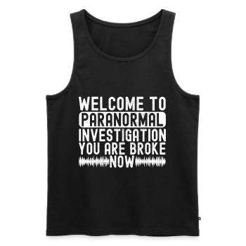 Paranormaler Ermittler Geister Jagen - Männer Premium Bio Tank Top - Schwarz - Vorne - AI Model Male 178 light (178cm)