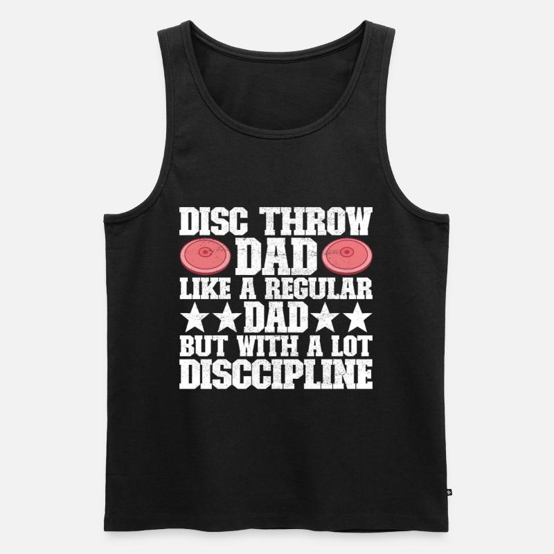 Diskuswerfer Diskuswurf - Männer Premium Bio Tank Top - Schwarz