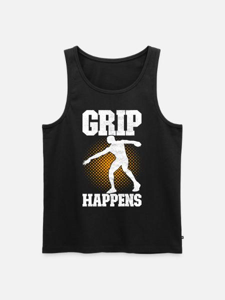 Discus thrower discus throw - Men's Premium Organic Tank Top - black
