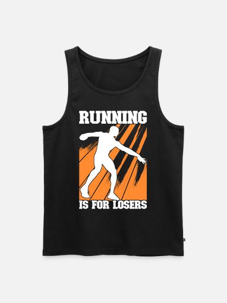 Discus thrower discus throw - Men's Premium Organic Tank Top - black