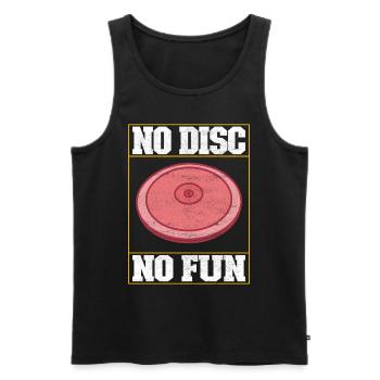 Diskuswerfer Diskuswerfen - Männer Premium Bio Tank Top - Schwarz - Vorne - AI Model Male 178 light (178cm)