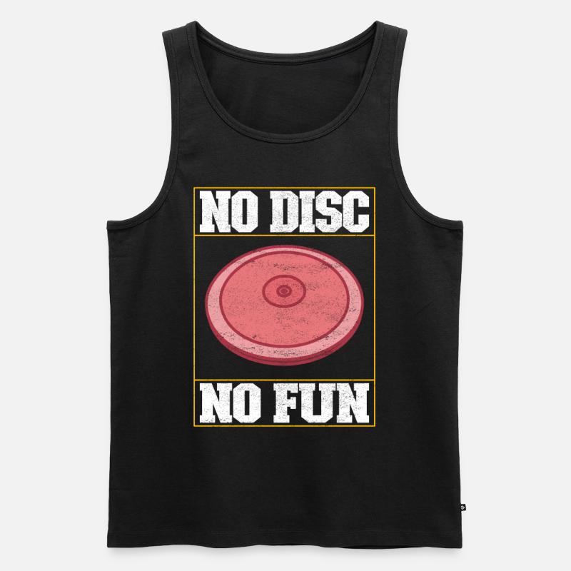 Diskuswerfer Diskuswerfen - Männer Premium Bio Tank Top - Schwarz