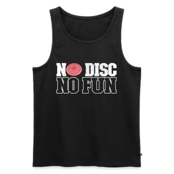 Diskuswerfer Diskuswerfen - Männer Premium Bio Tank Top - Schwarz - Vorne - AI Model Male 178 light (178cm)