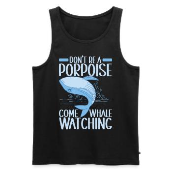 Whales Whale - Men's Premium Organic Tank Top - black - Front - AI Model Male 178 light (178cm)