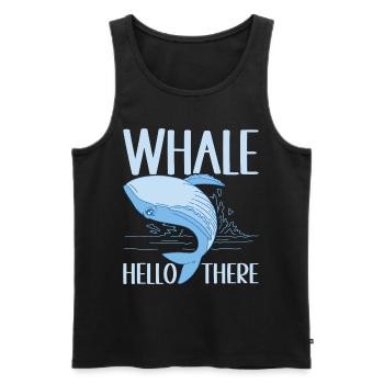 Whales Whale - Men's Premium Organic Tank Top - black - Front - AI Model Male 178 light (178cm)