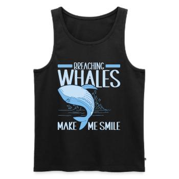 Whales Whale - Men's Premium Organic Tank Top - black - Front - AI Model Male 178 light (178cm)