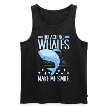 Whales Whale - Men's Premium Organic Tank Top - black - Front - AI Model Male 178 light (178cm)