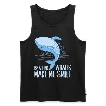 Whales Whale - Men's Premium Organic Tank Top - black - Front - AI Model Male 178 light (178cm)
