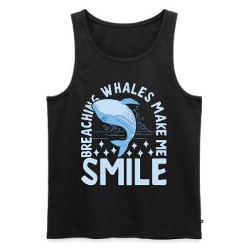 Whales Whale - Men's Premium Organic Tank Top - black - Front - AI Model Male 178 light (178cm)