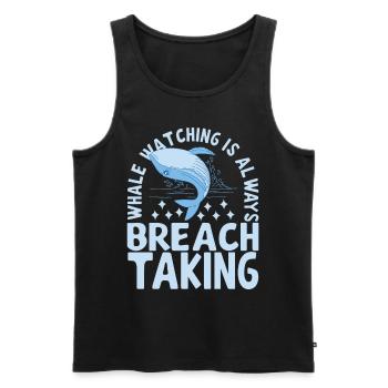 Whales Whale - Men's Premium Organic Tank Top - black - Front - AI Model Male 178 light (178cm)