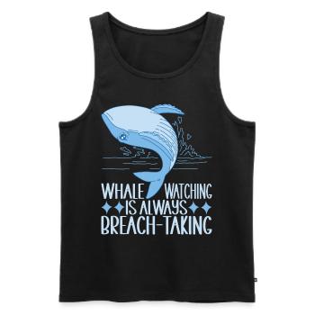 Whales Whale - Men's Premium Organic Tank Top - black - Front - AI Model Male 178 light (178cm)