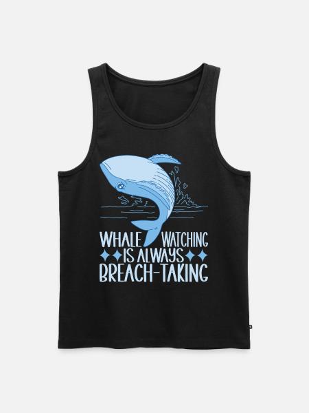 Whales Whale - Men's Premium Organic Tank Top - black