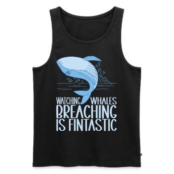 Whales Whale - Men's Premium Organic Tank Top - black - Front - AI Model Male 178 light (178cm)