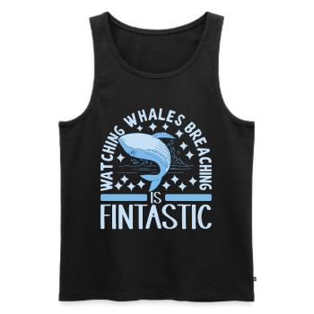 Whales Whale - Men's Premium Organic Tank Top - black - Front - AI Model Male 178 light (178cm)