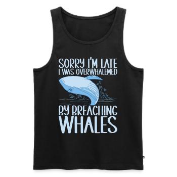 Whales Whale - Men's Premium Organic Tank Top - black - Front - AI Model Male 178 light (178cm)