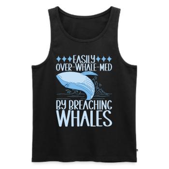 Whales Whale - Men's Premium Organic Tank Top - black - Front - AI Model Male 178 light (178cm)