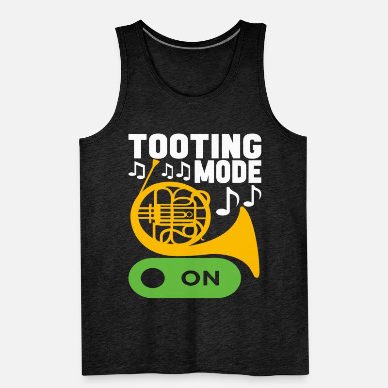 Horn Brass Instrument Men's Premium Organic Tank Top
