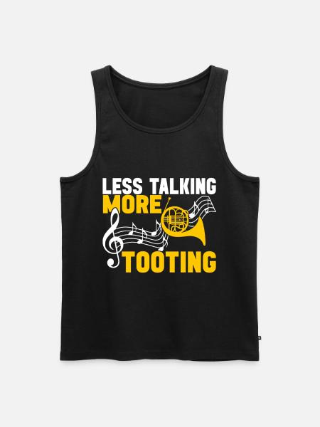 Horn Brass Instrument - Men's Premium Organic Tank Top - black