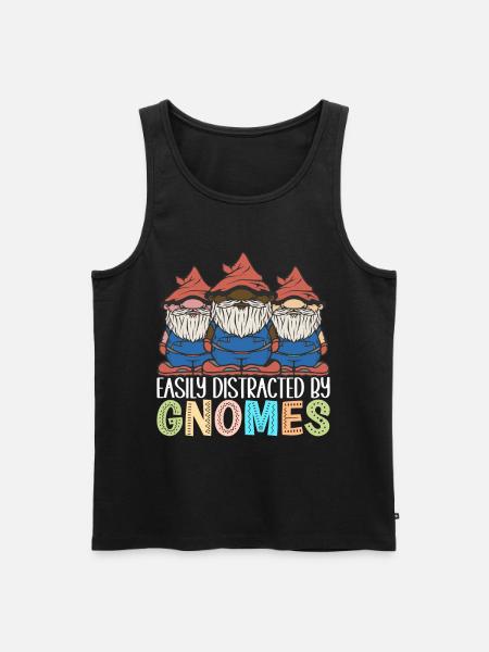 Gartenzwerge Gartenarbeit - Männer Premium Bio Tank Top - Schwarz