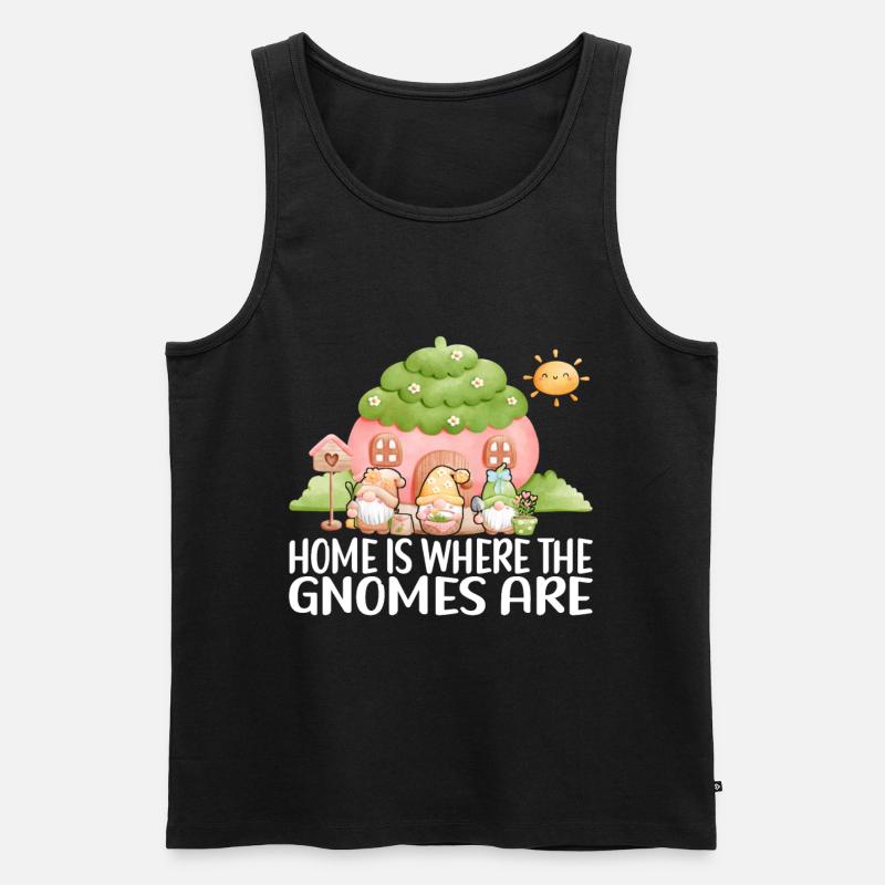 Gartenzwerge Gartenarbeit - Männer Premium Bio Tank Top - Schwarz