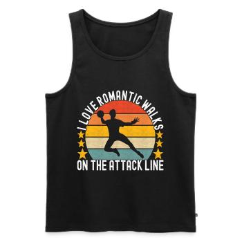 Dodgeball Dodgeball - Men's Premium Organic Tank Top - black - Front - AI Model Male 178 light (178cm)