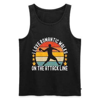 Dodgeball Dodgeball - Men's Premium Organic Tank Top - black - Front - AI Model Male 178 light (178cm)