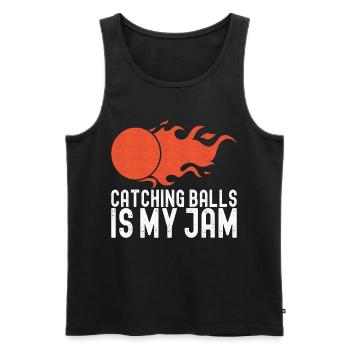 Dodgeball Dodgeball - Men's Premium Organic Tank Top - black - Front - AI Model Male 178 light (178cm)