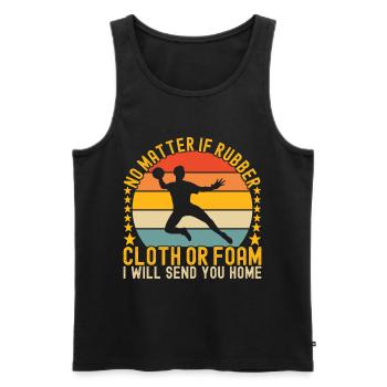 Dodgeball Dodgeball - Men's Premium Organic Tank Top - black - Front - AI Model Male 178 light (178cm)