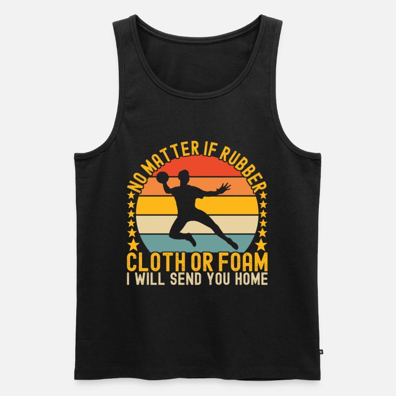 Völkerball Völkerballspiel - Männer Premium Bio Tank Top - Schwarz