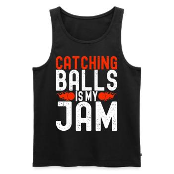 Dodgeball Dodgeball - Men's Premium Organic Tank Top - black - Front - AI Model Male 178 light (178cm)