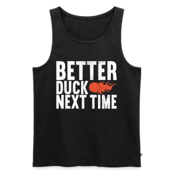 Dodgeball Dodgeball - Men's Premium Organic Tank Top - black - Front - AI Model Male 178 light (178cm)