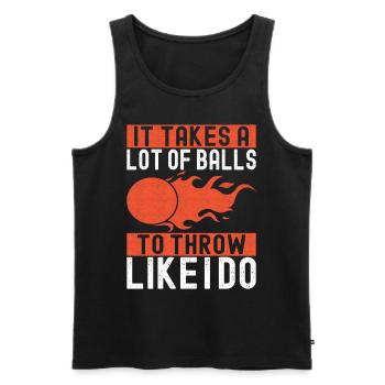 Dodgeball Dodgeball - Men's Premium Organic Tank Top - black - Front - AI Model Male 178 light (178cm)