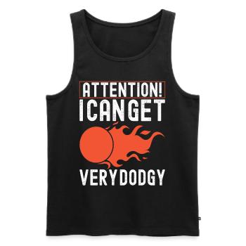 Dodgeball Dodgeball - Men's Premium Organic Tank Top - black - Front - AI Model Male 178 light (178cm)