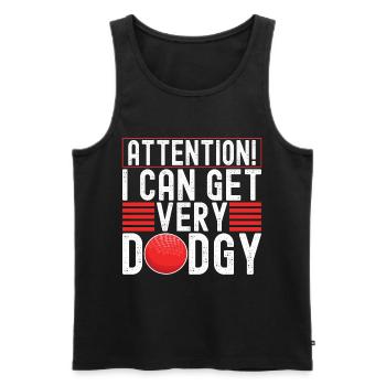Dodgeball Dodgeball - Men's Premium Organic Tank Top - black - Front - AI Model Male 178 light (178cm)