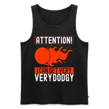 Dodgeball Dodgeball - Men's Premium Organic Tank Top - black - Front - AI Model Male 178 light (178cm)