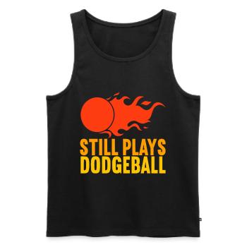 Dodgeball Dodgeball - Men's Premium Organic Tank Top - black - Front - AI Model Male 178 light (178cm)