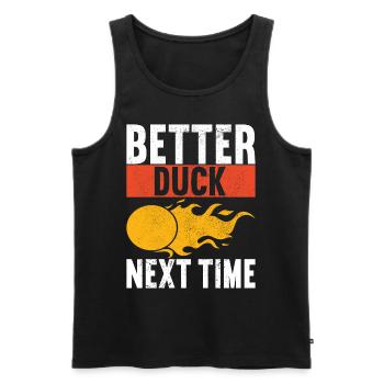 Dodgeball Dodgeball - Men's Premium Organic Tank Top - black - Front - AI Model Male 178 light (178cm)