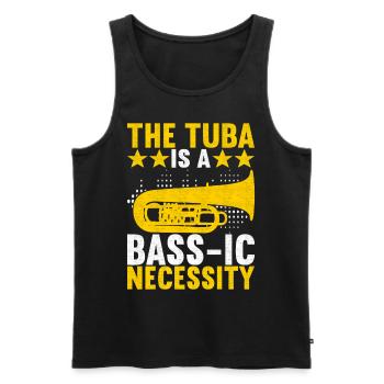 Tuba Tubiste - Débardeur bio Premium Homme - noir - Devant - AI Model Male 178 light (178cm)