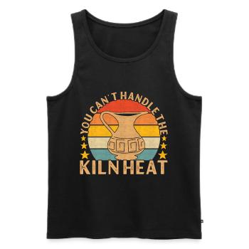 Töpfern Töpfer - Männer Premium Bio Tank Top - Schwarz - Vorne - Michal (187cm)