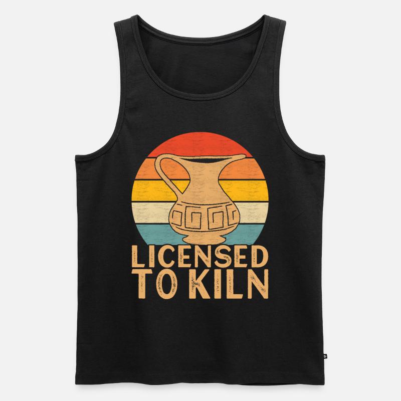 Töpfern Töpfer - Männer Premium Bio Tank Top - Schwarz