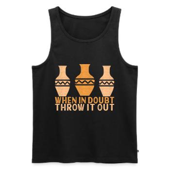 Töpfern Töpfer - Männer Premium Bio Tank Top - Schwarz - Vorne - Michal (187cm)