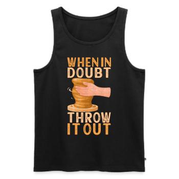 Töpfern Töpfer - Männer Premium Bio Tank Top - Schwarz - Vorne - Michal (187cm)