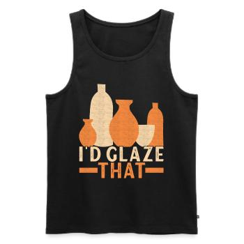 Töpfern Töpfer - Männer Premium Bio Tank Top - Schwarz - Vorne - Michal (187cm)
