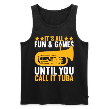 Euphonium Euphoniumspieler - Männer Premium Bio Tank Top - Schwarz - Vorne - AI Model Male 178 light (178cm)