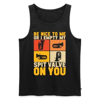 Euphonium Euphoniumspieler - Männer Premium Bio Tank Top - Schwarz - Vorne - AI Model Male 178 light (178cm)